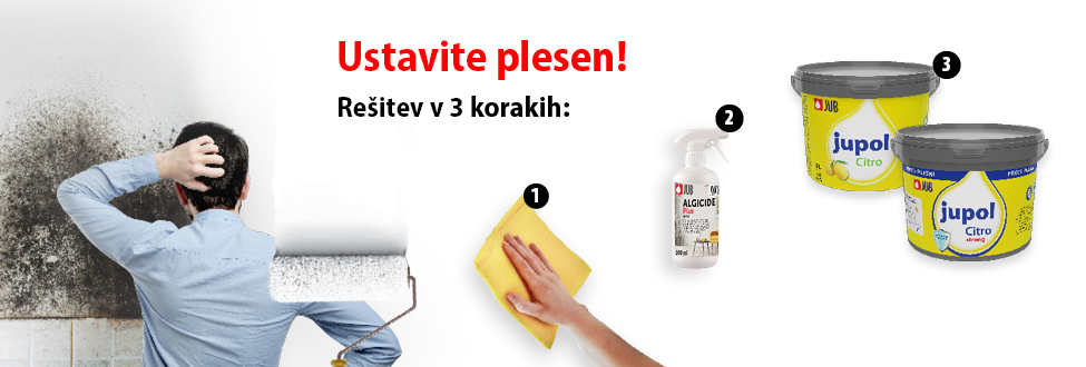 ustavite plesen v treh korakih